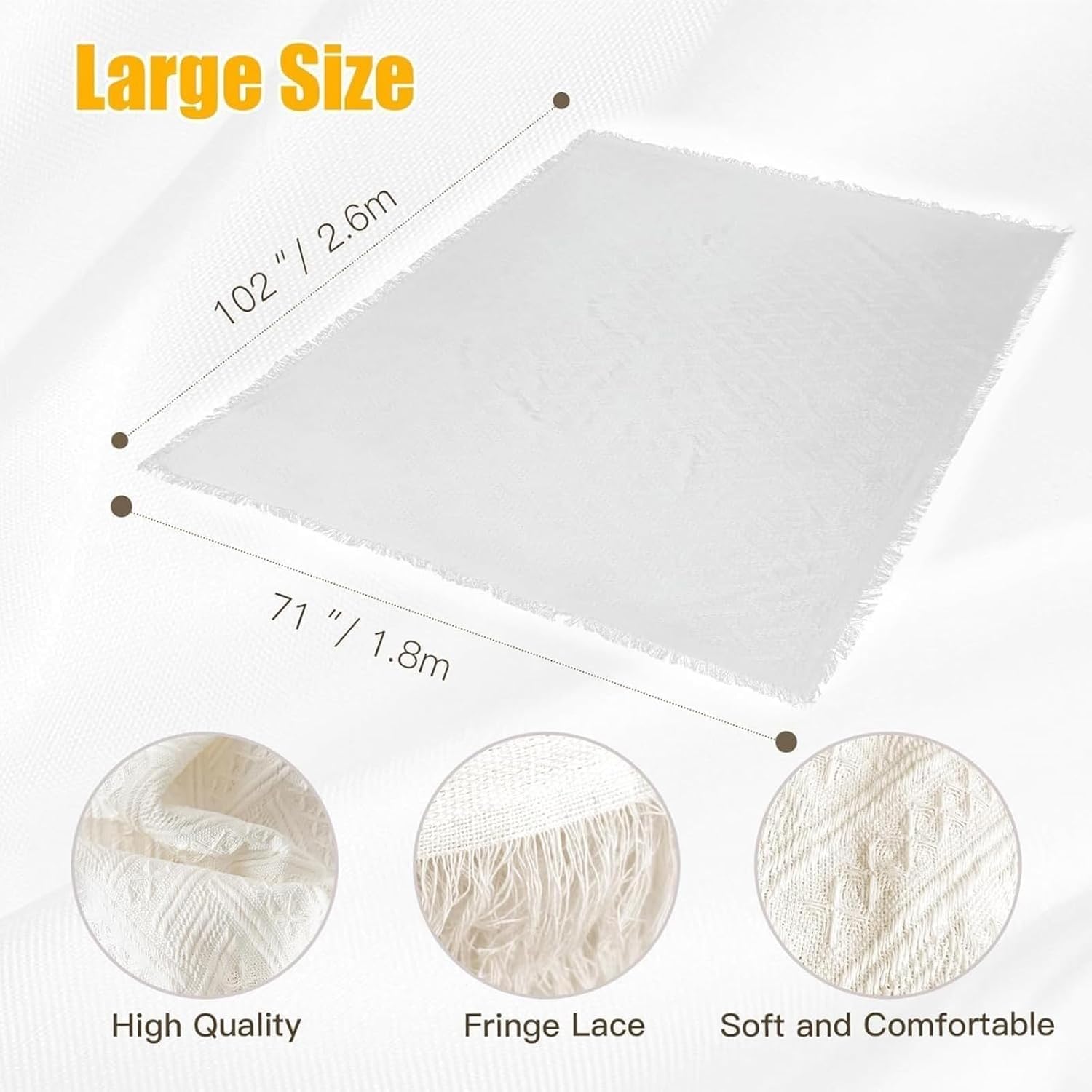 Couverture De Pique-Nique Lavable, Couverture De Plage En Coton Extra Large