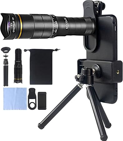 Amazon Hd単眼鏡 望遠鏡 32x高倍率 全光学式広角 32倍 32口径 4k 32倍デュアルズーム 99 5 高透過率 Bak4プリズム 超望遠レンズ 防水霧 耐衝撃 スマートフォンアダプター 固定用三脚付き 使用簡単 軽量 コンパクト 携帯便利 観戦 観察 運動会 コンサート スポーツ観戦