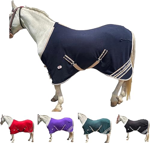 Miniatura 1 de Majestic Ally Manta de forro polar antipíldoras, con cuerda trenzada plateada (76, azul marino)