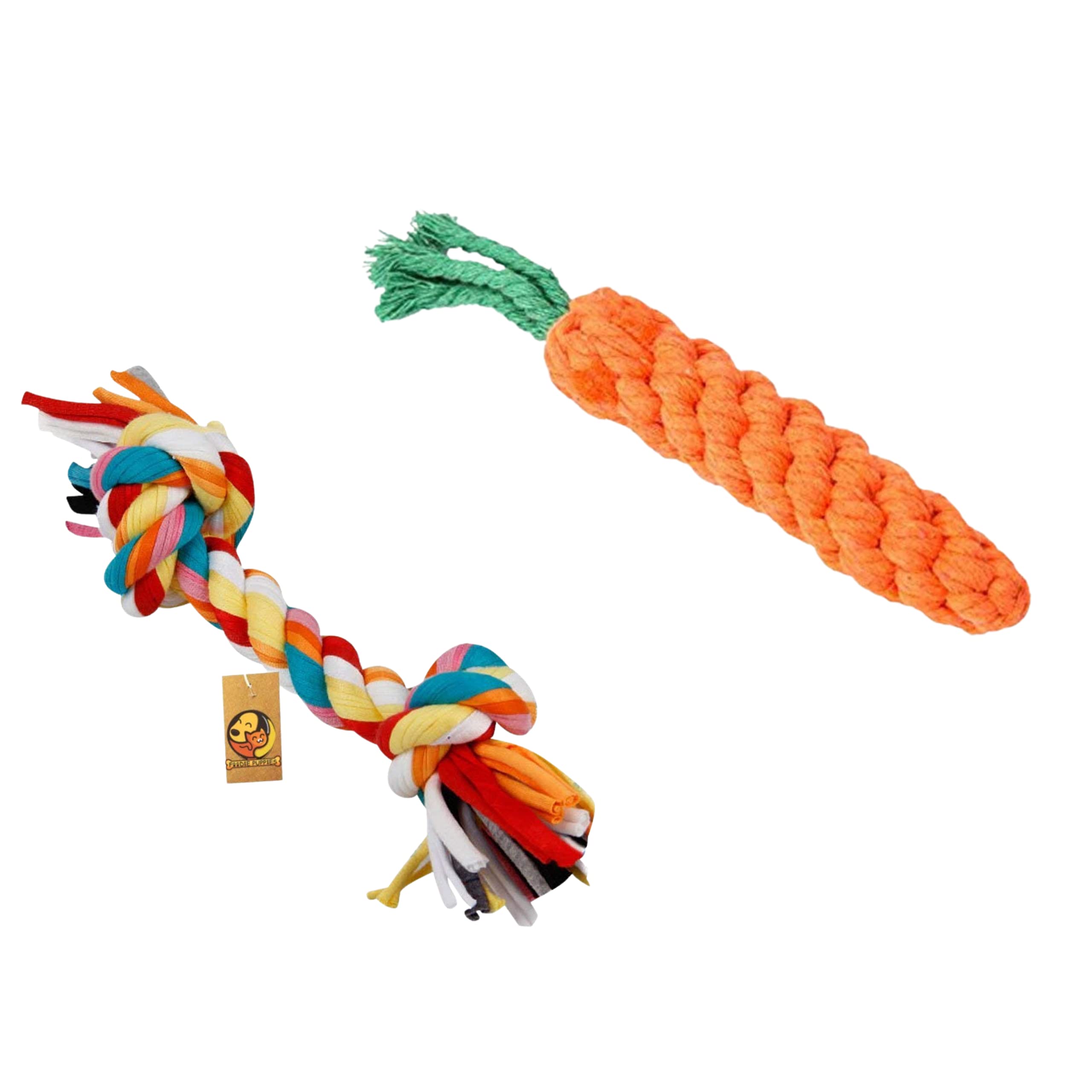 See full amazon price history chart for Foodie Puppies Durable Cotton Rope Chew Toy (2 in 1 Combo) - 2Knot and Carrot Rope (Color May Vary) | Chewing, Teething, and Training for Small to Medium Size Dogs and Puppies Foodie Puppies Durable Cotton Rope Chew Toy (2 in 1 Combo) - 2Knot and Carrot Rope (Color May Vary) | Chewing, Teething, and Training for Small to Medium Size Dogs and Puppies (B092VK16SV) Amazon Price History, Amazon Price Tracker