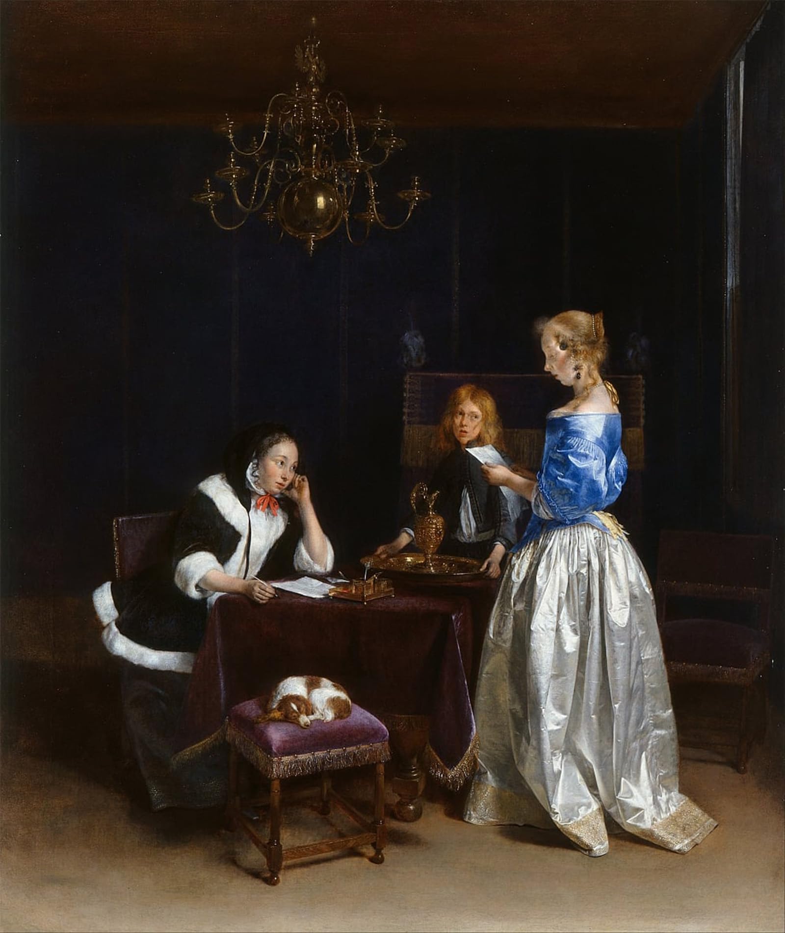 POSTERIIk Famous Print Pop Art Wall Art Graffiti the Letter by Gerard Ter Borch Art Prints for Home Decor 60x90cm