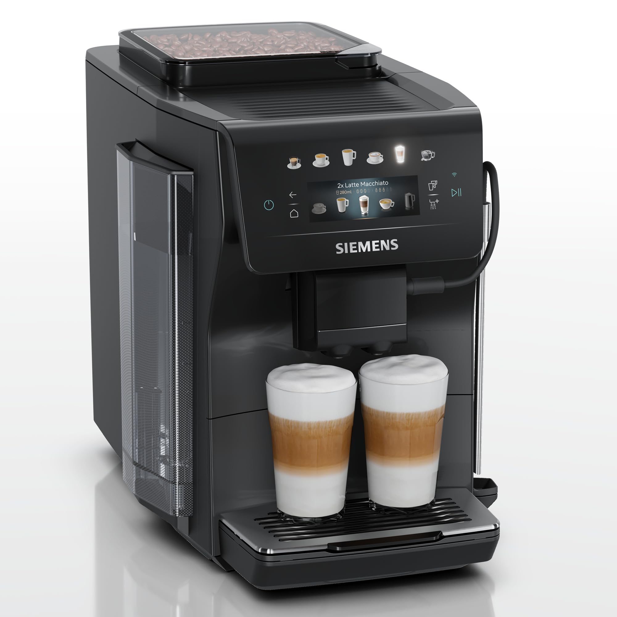 SIEMENS EQ600 iAroma, machine à café automatique, écran tactile, 1,8 L
