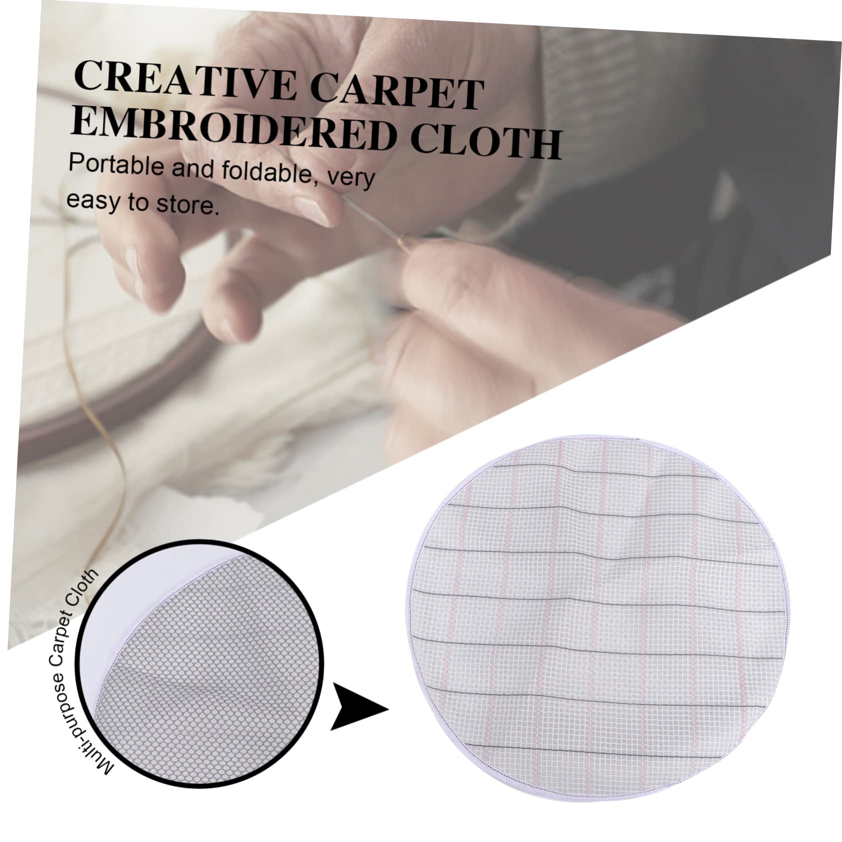 AUTSUPPL DIY Carpet Embroidery Material Rug Crafts Hook Rug Material Small Carpet Embroidery