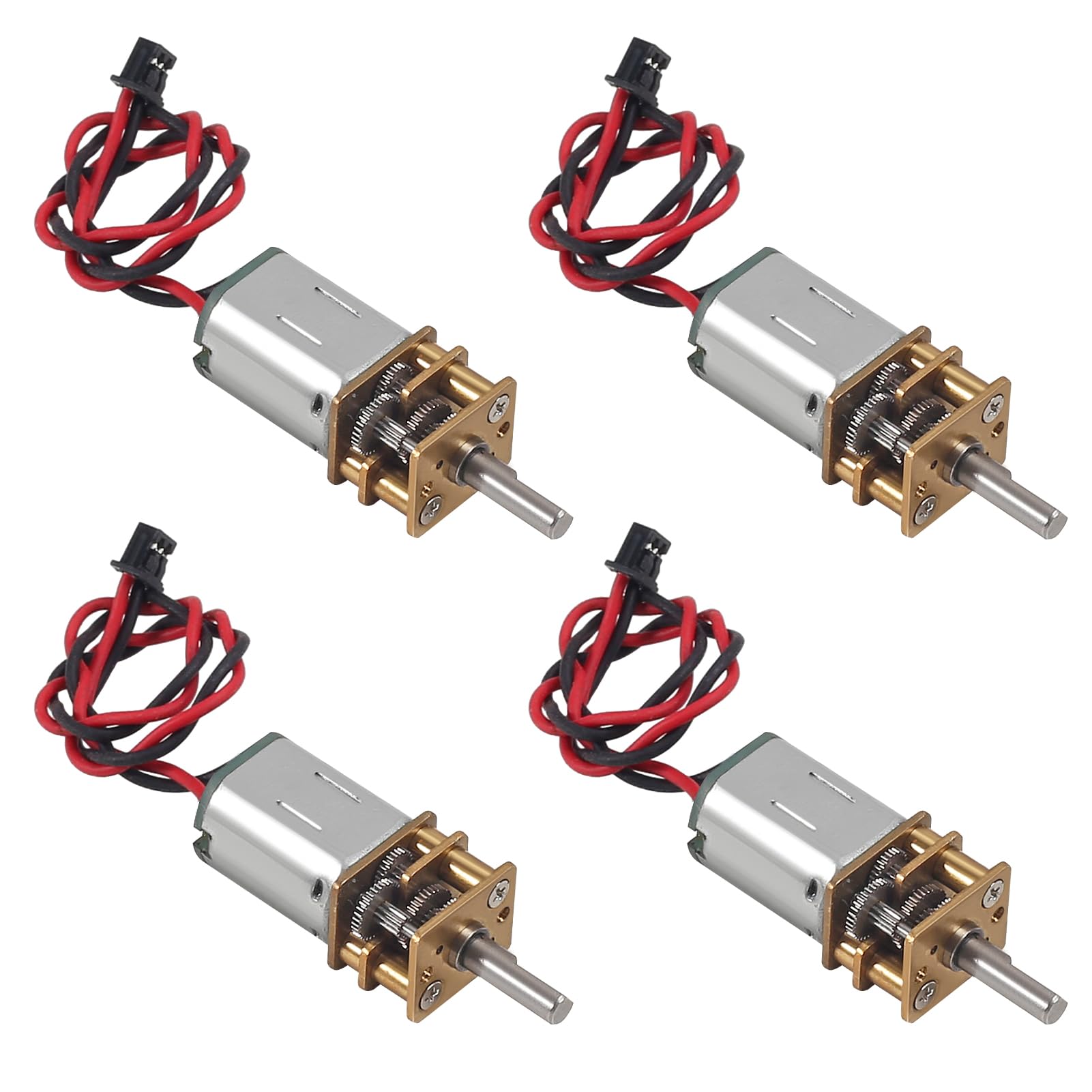 4PCS Mini N20 Gear Motor DC 3V-6V Slow Speed Full Metal Gearbox Micro Motorfor DIY Robot Car RC Toys