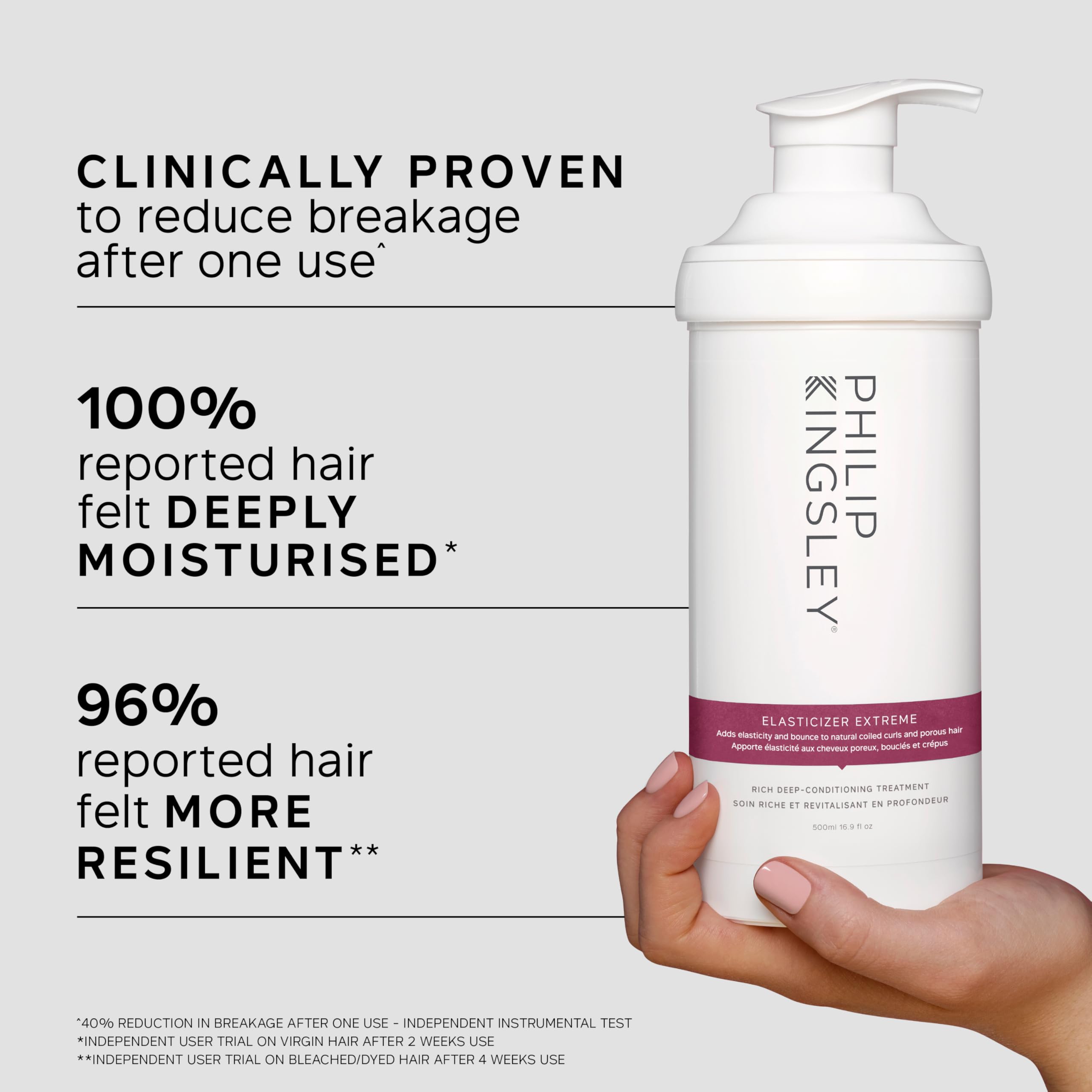 PHILIP KINGSLEY Elasticizer Extreme - głęboka odżywka - 499 ml | Pre Shampoo Deep Rich Conditioning Mask - Zmniejsza łamanie i puszenie się włosów lub suche, zniszczone i kręcone włosy
