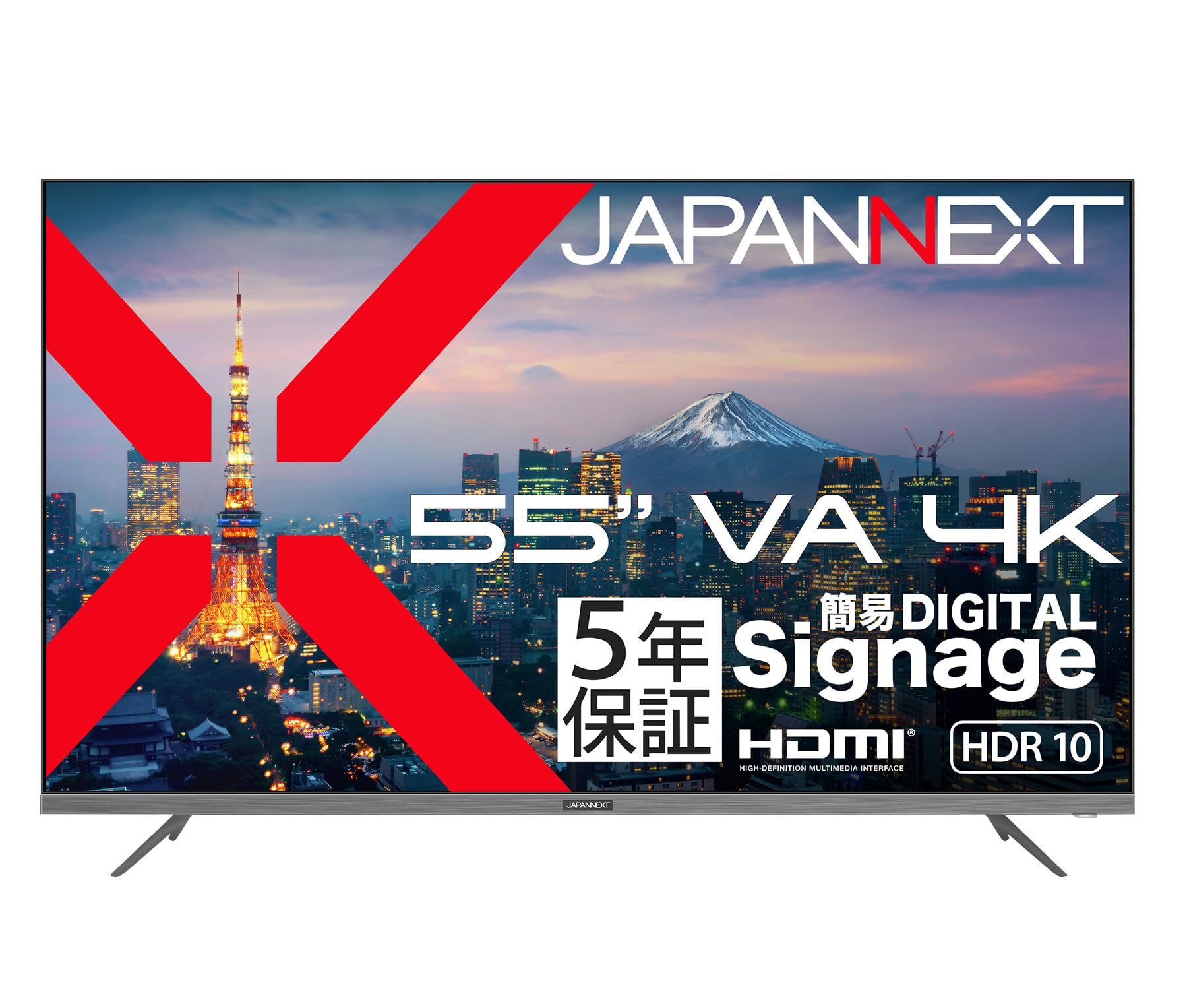 [中古]4K 55型 曲面液晶モニター JAPANNEXT 2年保証モデル】 JAPANNEXT 55インチ IPSパネル搭載 4K(3840x2160
