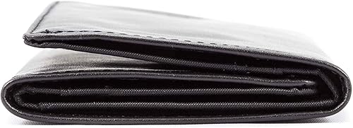 Miniatura 3 de Big Skinny Billetera delgada de piel triple para hombre, con capacidad para hasta 25 tarjetas