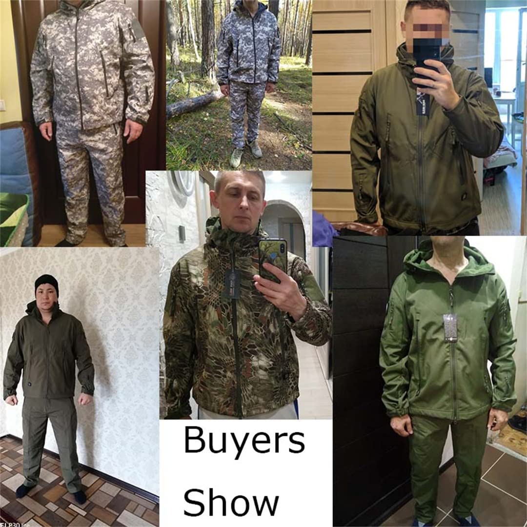 Herren Anzüge Hose Wasserdicht Jagd Taktische Kleidung Outdoor Anzug Thermische Windjacke Militäruniform