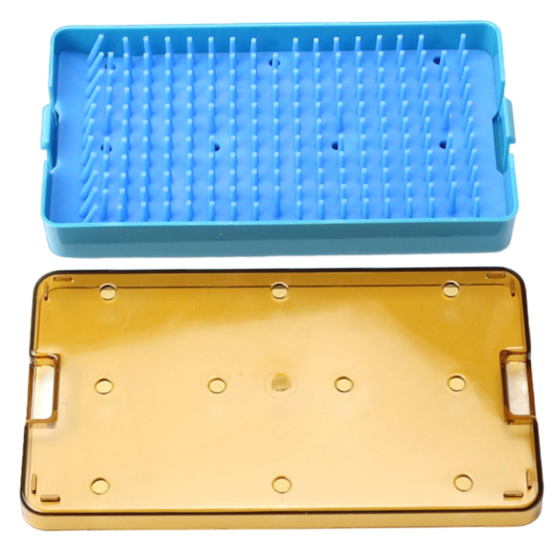 Caja de bandeja de cassette de esterilización de malla | Bandeja de esterilización Instrumentos autoclavables de plástico Caja de esterilizador con caja de almacenamiento de esterilización resistente