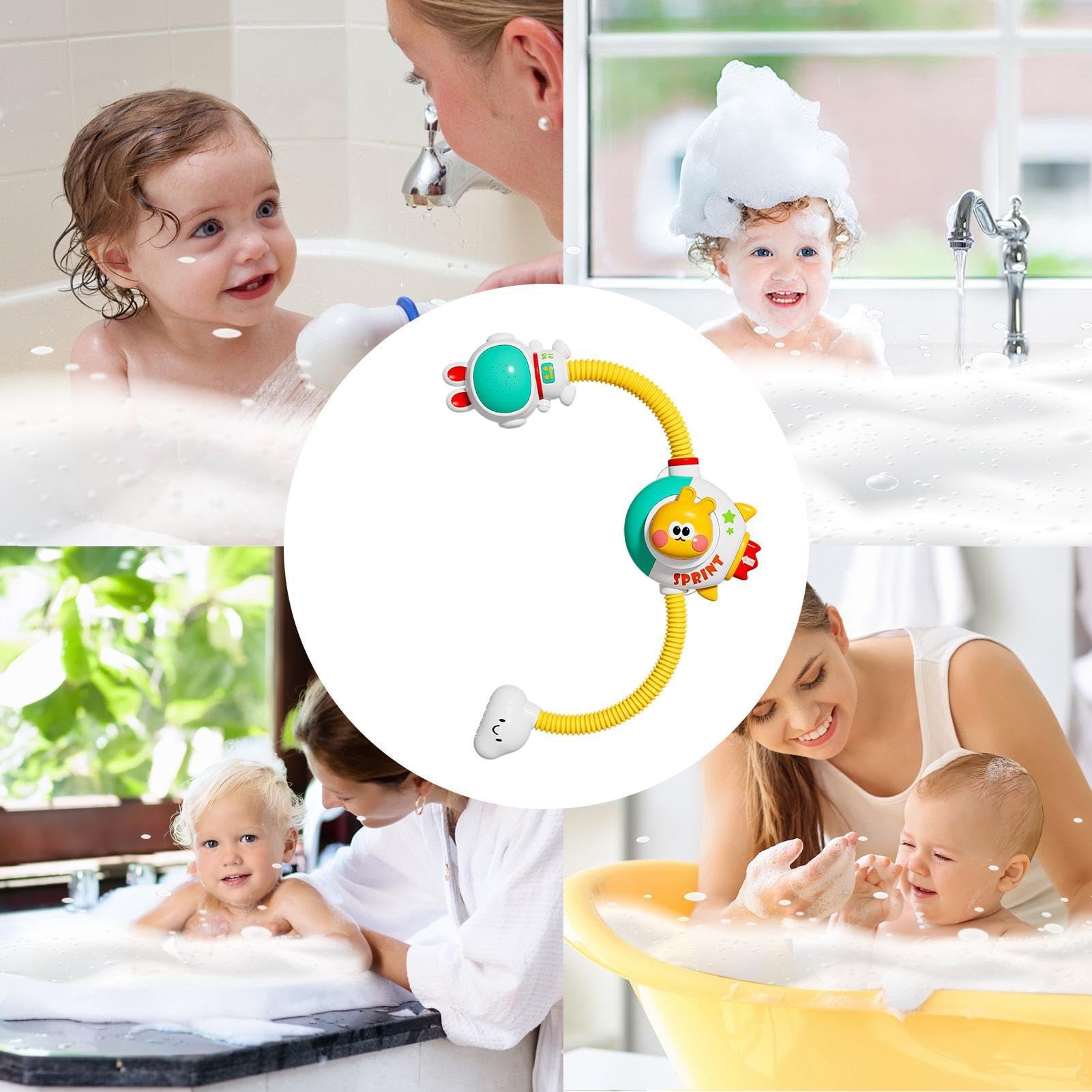 Giocattoli da bagno per bambini Interattivo Elettrico | Giocattoli d'Acqua da Vasca a Forma di Coniglio Per casa appartamento bagno vasca bagno vacanze compleanno regalini di festa