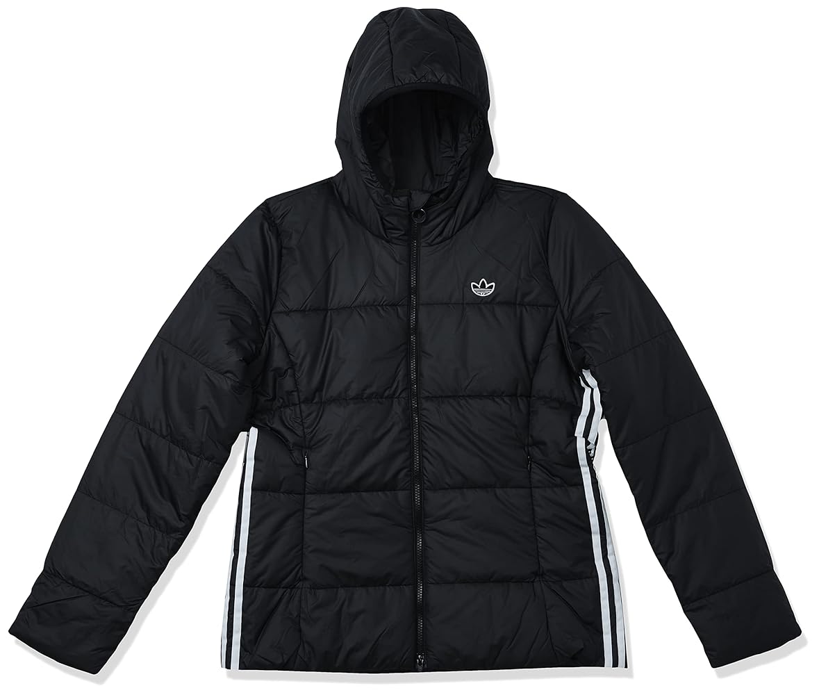 adidas Originals Slim Puffer Jacket Black XS at Amazon Men's