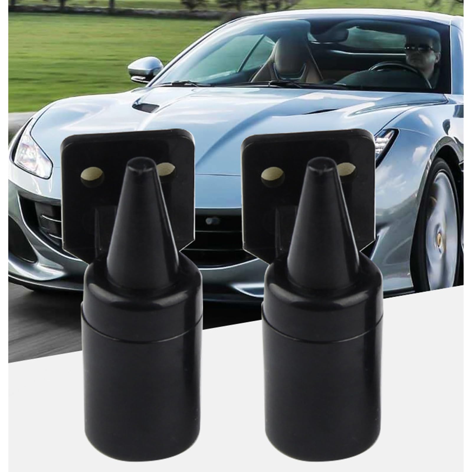 SRTSTR 6 Pièces Sifflet Anti Gibier Sifflets De Cerf Avertissement Dispositif De Sifflet D'avertissement, Sifflet Voiture Anti Gibier Dispositifs Animaux Universel Sifflet Pour Véhicules (Noir