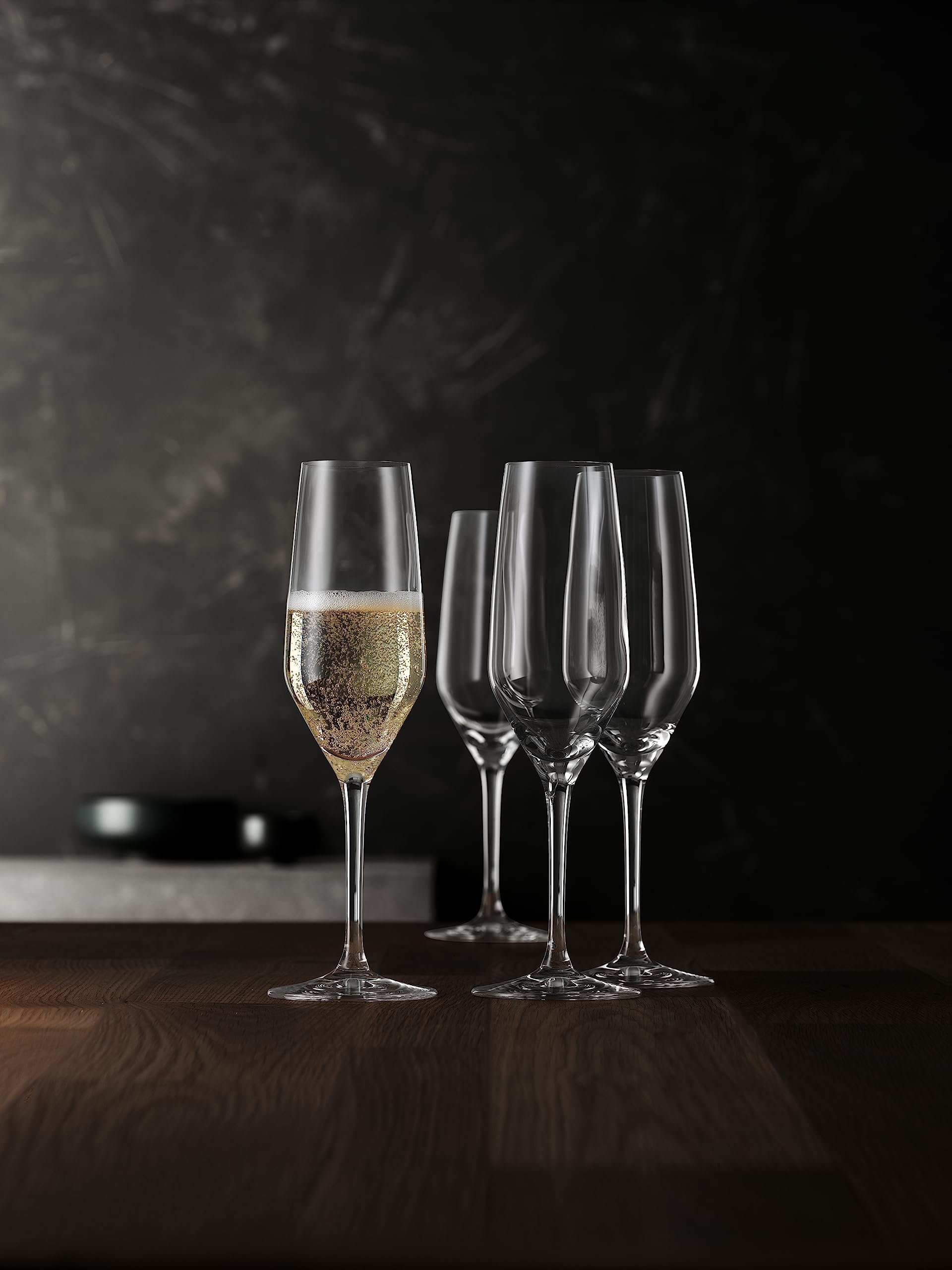 Spiegelau & Nachtmann, Bicchieri da Vino e Decanter Serie, Style Flute da Champagne (Confezione da 2)