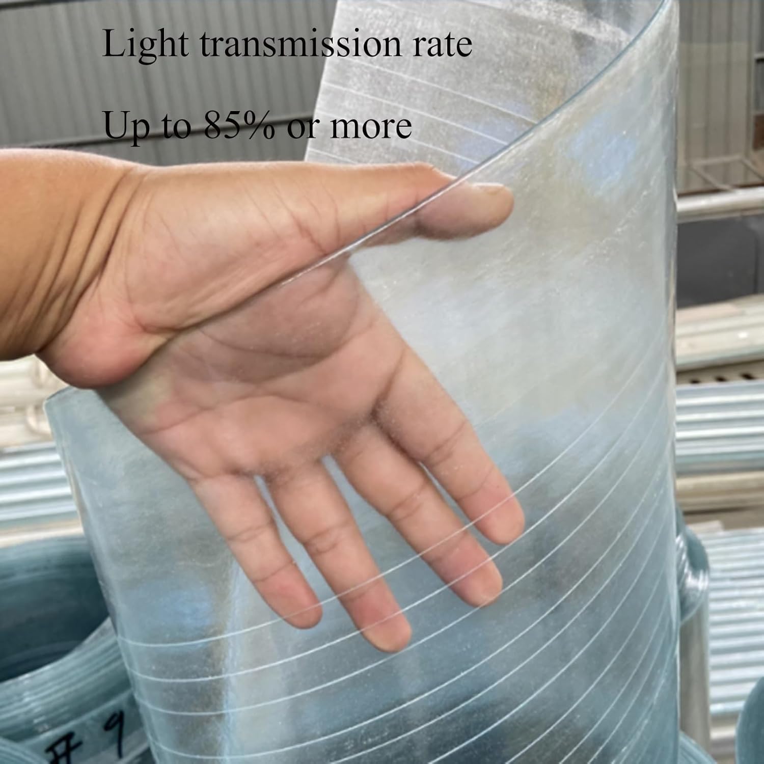 EMYJAY Polycarbonate Roofing Sheet, 1.0mm Roofing Waterproof Insulation Panel Clear Acrylic Plastic Sheet for Garages Greenhouse Sun Room (Color : Clear, Size : 1mx2m)