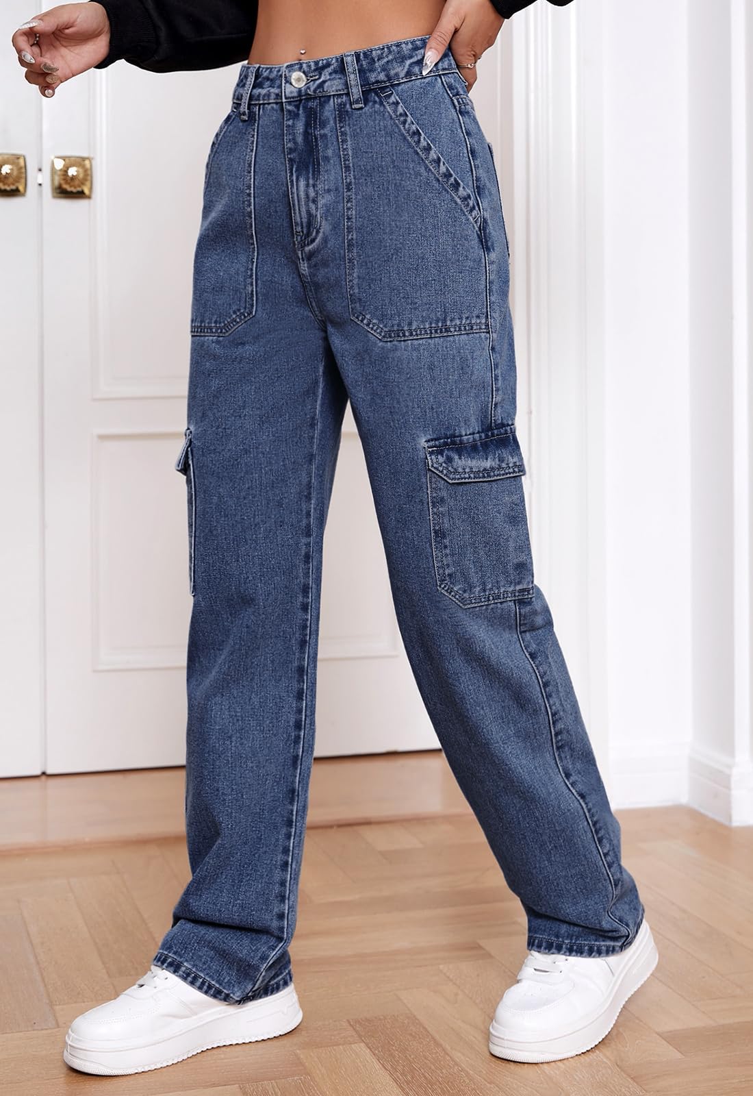 Alaster Queen Jeans Vita Alta Jeans Moda Jeans Elastici Pantaloni Donna