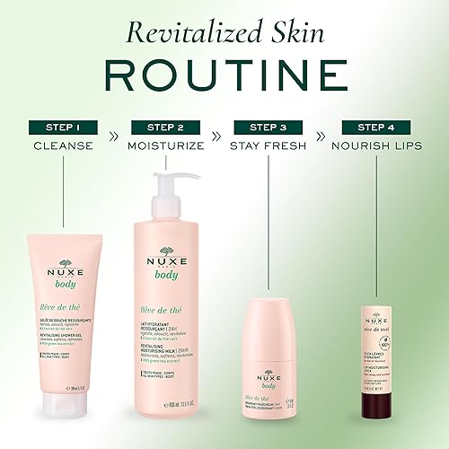 Miniatura 6 de NUXE Desodorante antitranspirante sin aluminio Rêve de Thé. Natural, extra fuerte 24 horas de protección contra olores y sudor para mujeres, 1.6