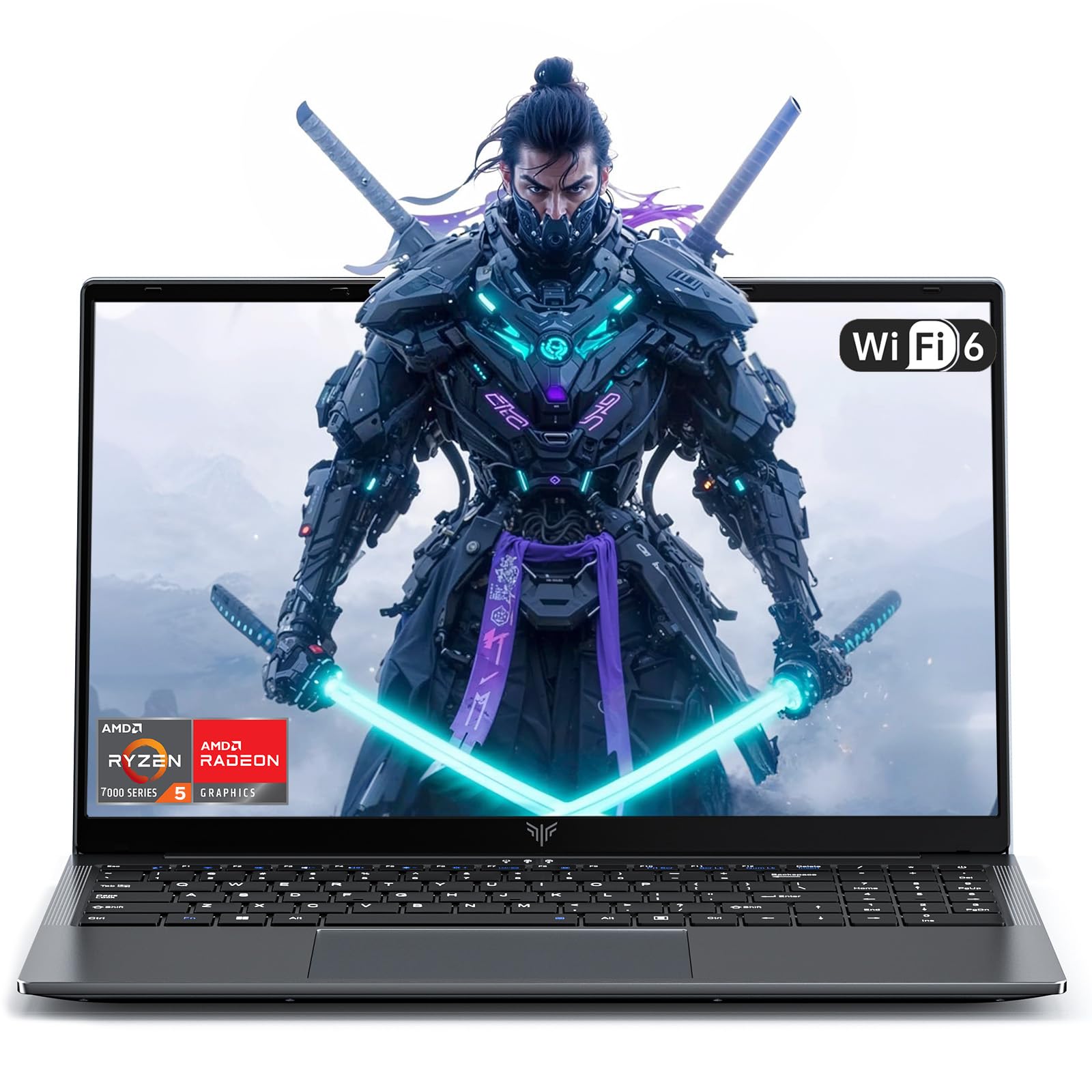 Tivique PC Portatile 15.6" FHD 1920x1080, Ryzen 5 7430U Processore Fino a 4.3 GHz Gaming Laptop 16GB RAM DDR4, 512GB SSD M.2 NVMe, Laptop WiFi 6, BT5.2, Webcam, USB3.2, HDMI, Type-C, 54.7 Wh Batteria