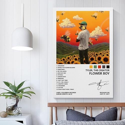 Miniatura 5 de Tyler - Póster de The Creator Flower Boy para habitación, estética, lienzo para pared, decoración de dormitorio, 12 x 18 pulgadas (11.8 x 17.7 in)