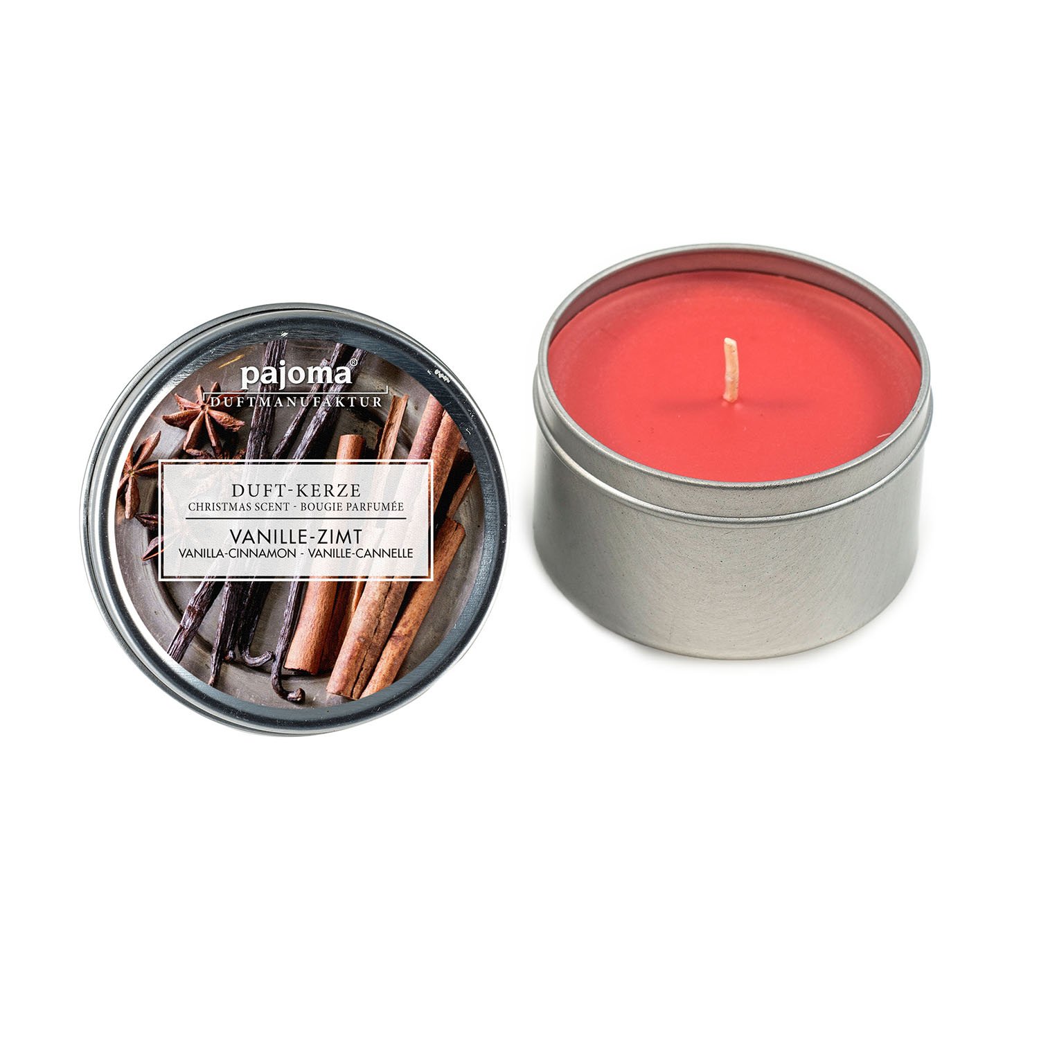 Pajoma - Vela aromática en Lata (Vainilla y Canela)