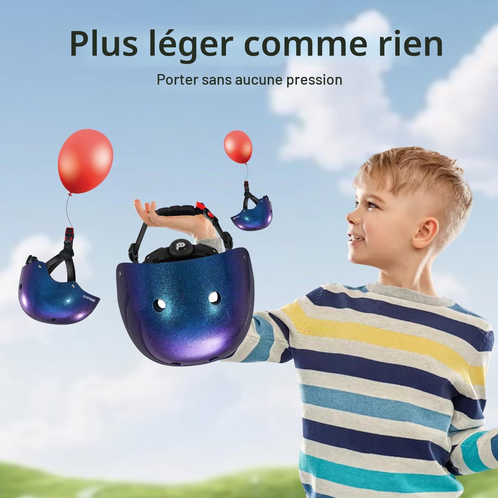 Odoland Casque de Vélo Enfant pour Garçons et Filles de 3 à 8 Ans, Casque Vélo Protection Enfant pour Cyclisme, Skateboard, Trottinette, Adjustable, Léger, Multiples Couleurs et Styles