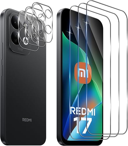 3x Verre Trempé Protection Écran pour Xiaomi Redmi 17 5G/ Funrae
