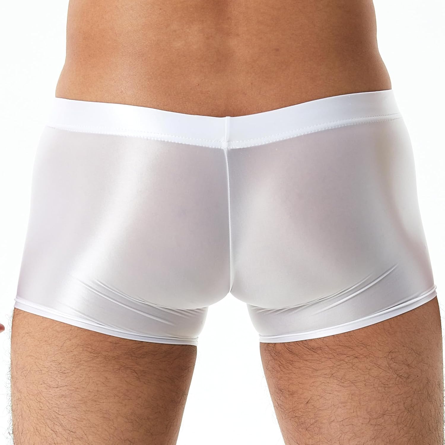 Mesh Boxer Briefs for Men See Through Underwear Split Side Shorts Sexy Boxers Underpants - Image 5
