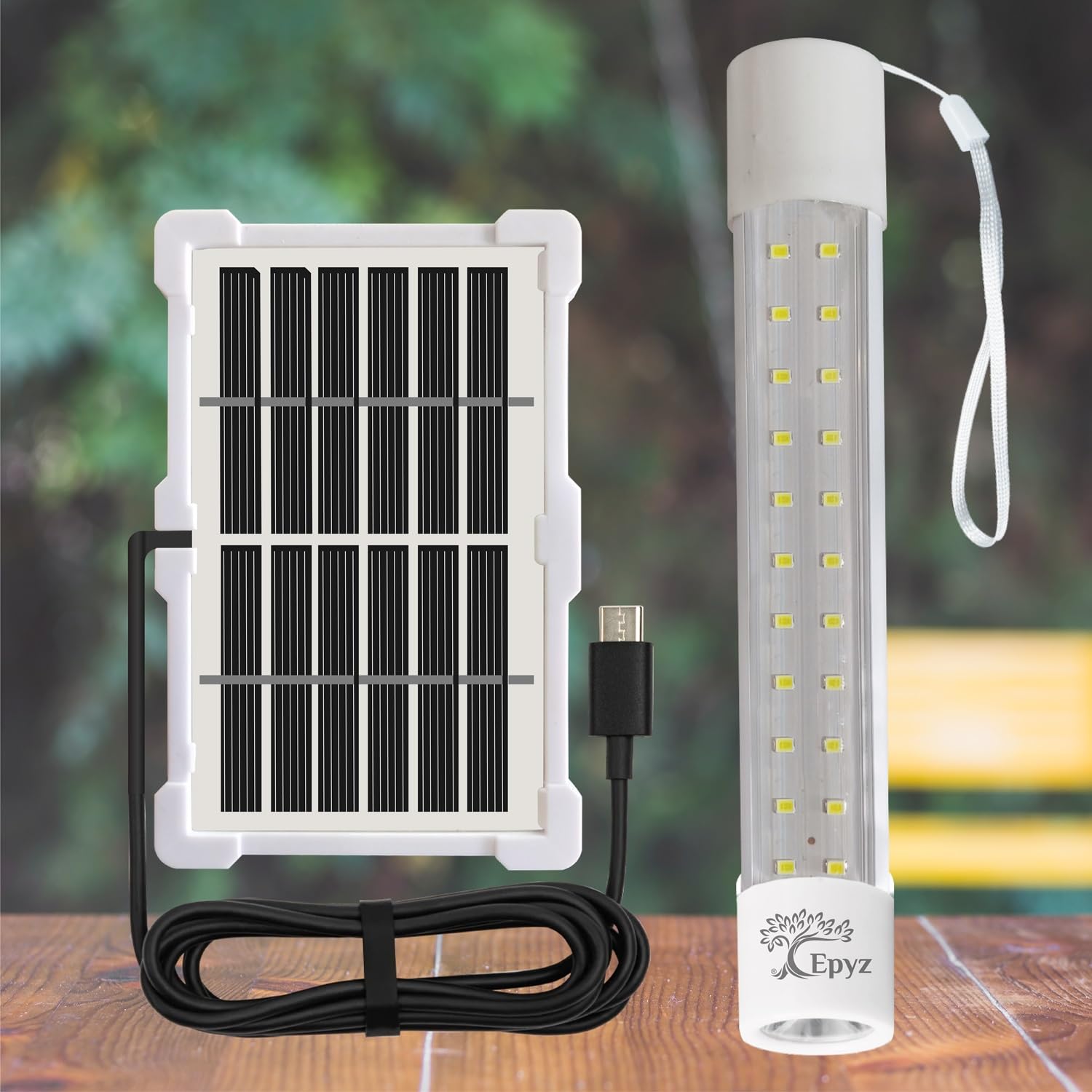 Epyz Solar Light Outdoor Rechargeable LED Tube Lights for Home Outdoor Indoor with AC / DC Tube Light with All in one Features Along with Pair of Magnetic Clamps [Pack of 1 , 22LED White Light ] (B0CQTQ1J6B) Amazon Price History, Amazon Price Tracker