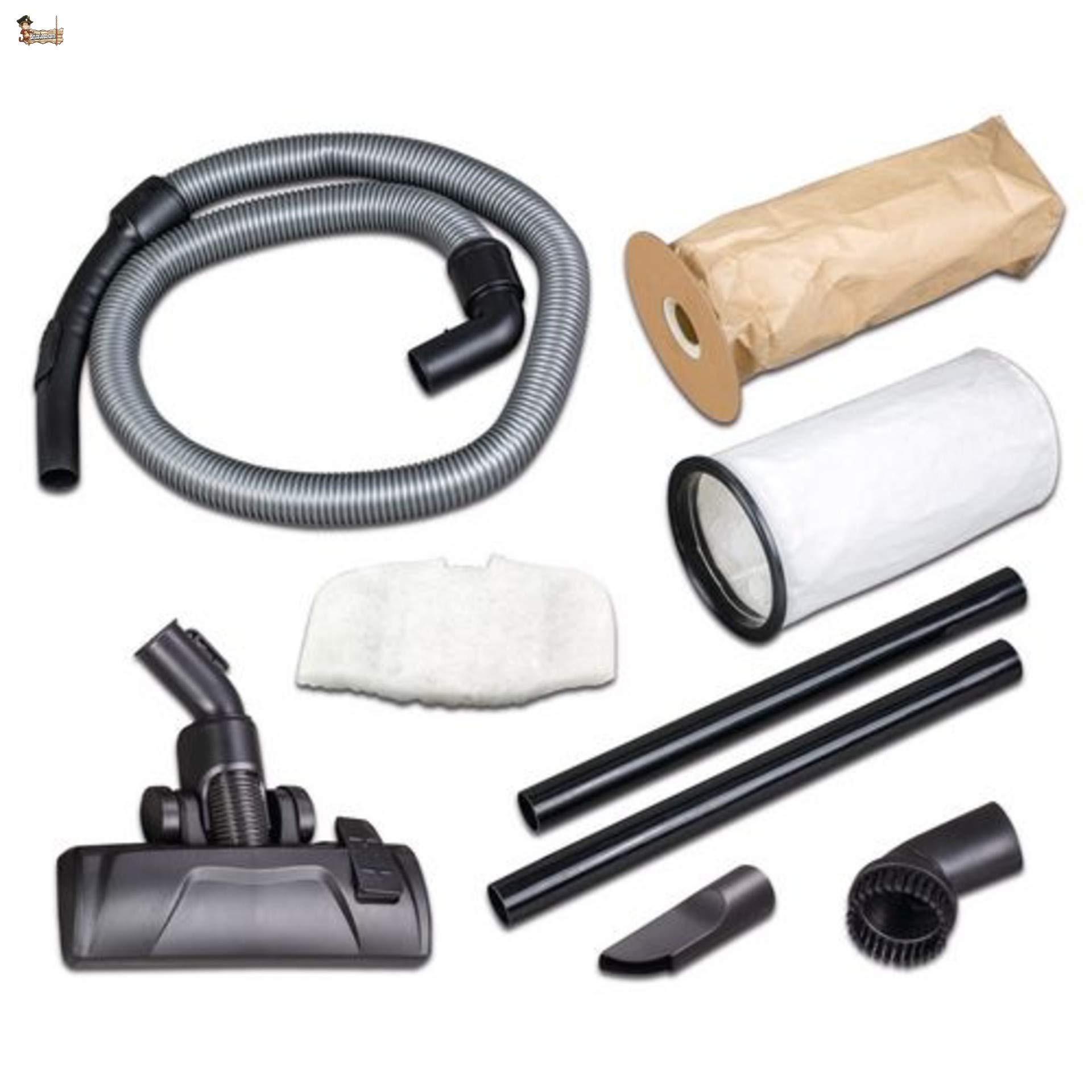 BricoLoco Aspirador de Mano y Mochila portátil Potente para Coche, hogar, Taller, Espacios reducidos. Industrial. con arnés Acolchado. En seco. ¡¡¡ CÓMODO Y PRÁCTICO !!!
