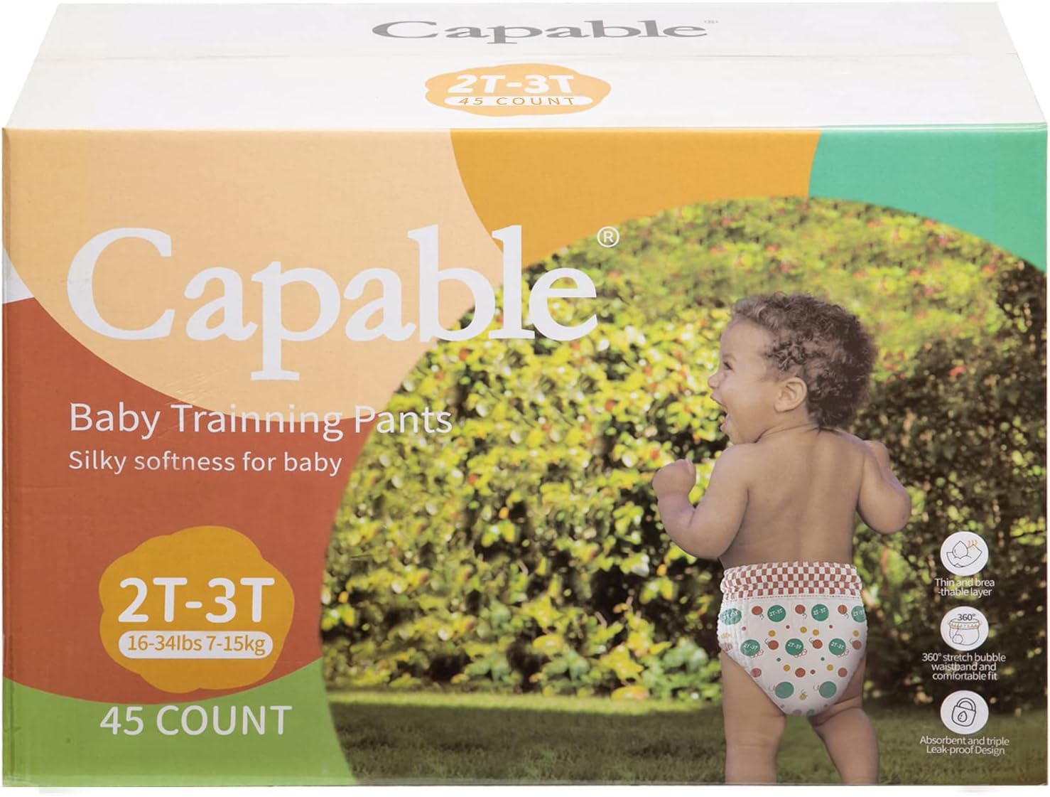 Amazon.com: Capable Potty Training Pants, Double U Leak-Proof Training Diapers for Toddlers