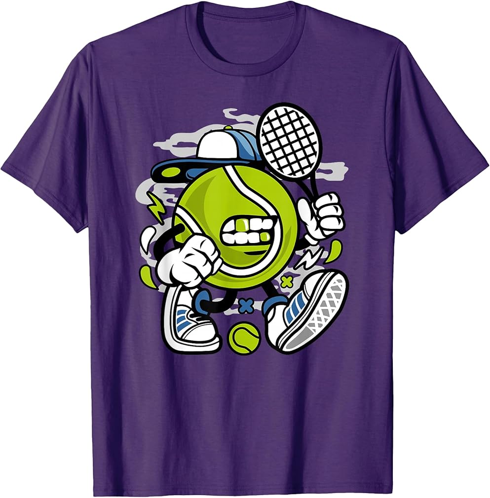 Tennis Racket and Ball Cute Shirt for Kids, Boys, Girls T-Shirt