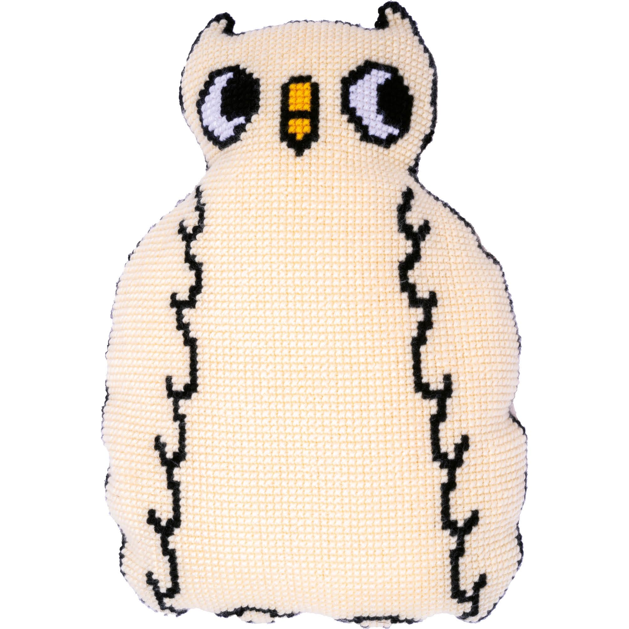 VERVACOZestaw do Haftu Krzyżykowego Poduszka z TyłemSOWA Kanwa z Nadrukiem 36 x 51 cm Gruba Włóczka Akrylowa Zrób to Sam Dekoracja Domu DIY Cross Stitch Kit
