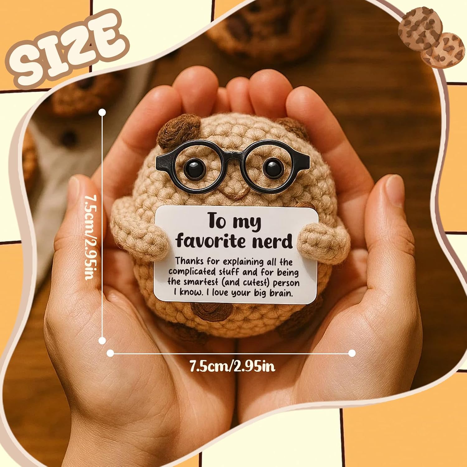 Gift for Your Geek Boyfriend: Cool and Stylish Presents for Him, Tailored for Gamers, Programmers, and Engineers—“I Love Your Brilliant Mind” Fun and Romantic Crocheted Plushie