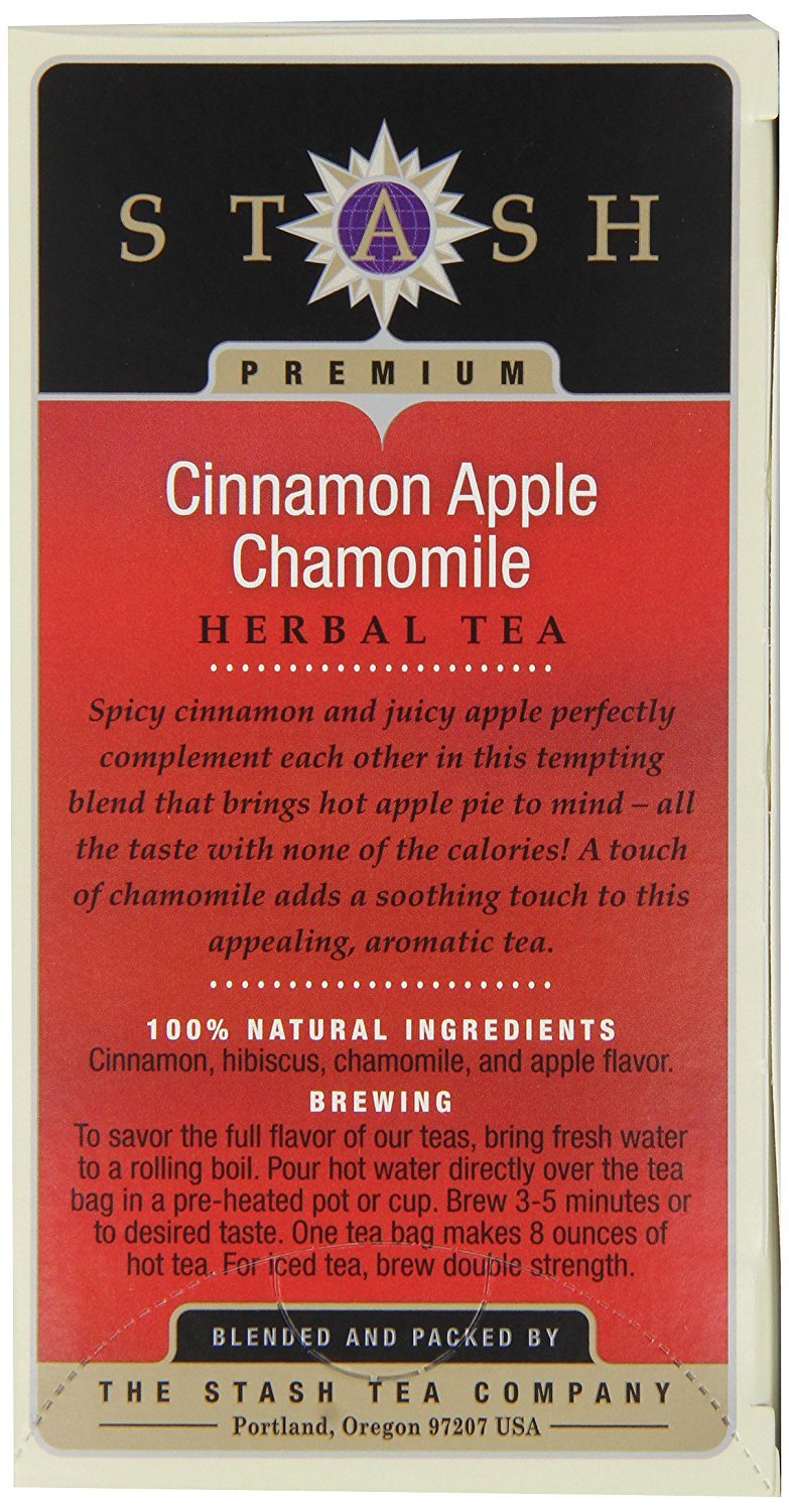 Herbal Tea Apple Cinnamon 20 Bags (6 Boxes)
