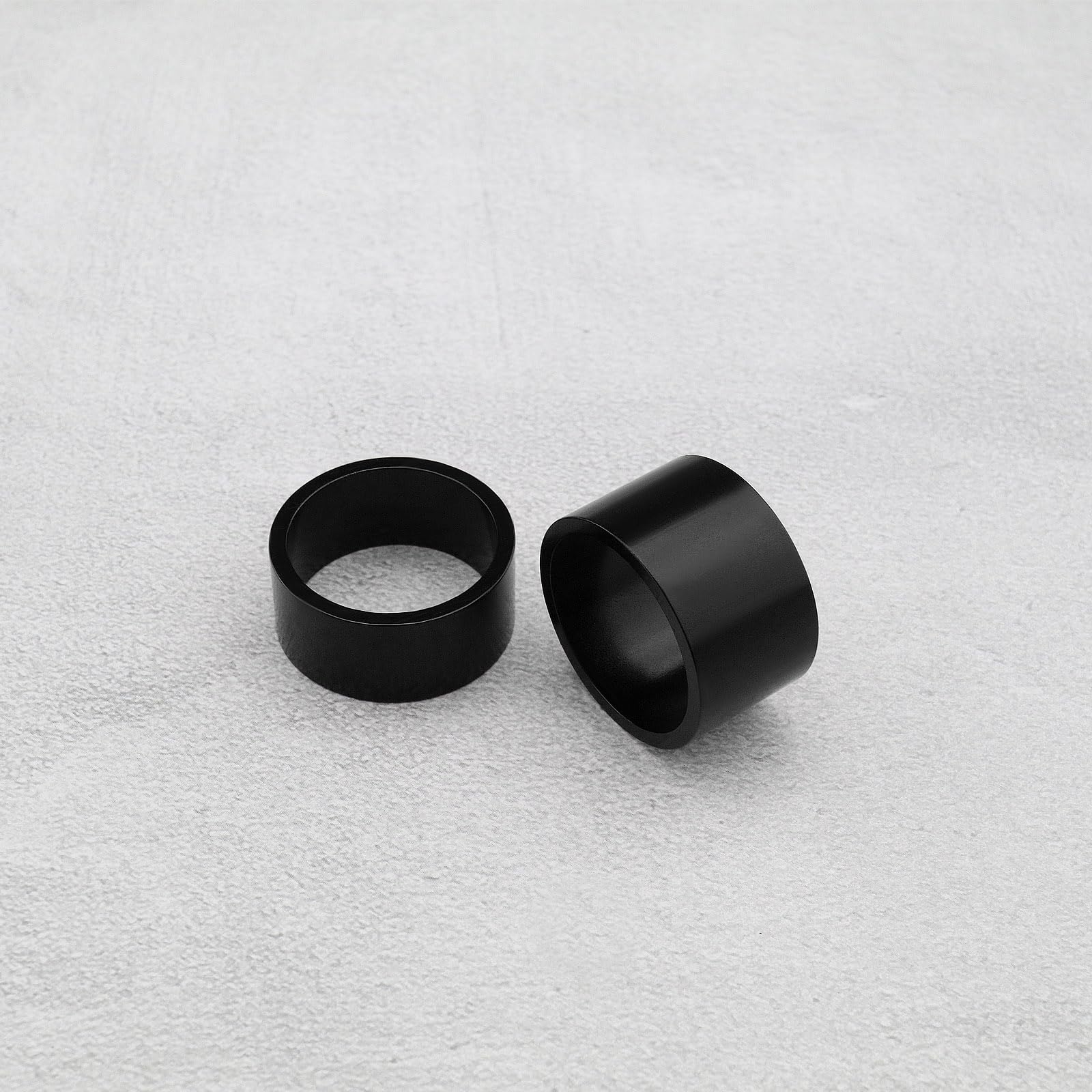 Lot De 8 Entretoises De Casque En Alliage Aluminium – Tailles 5,10,15,20 Mm, Pour Fourche 28,6 Mm, VTT/route, Noir/rouge/bleu/argent