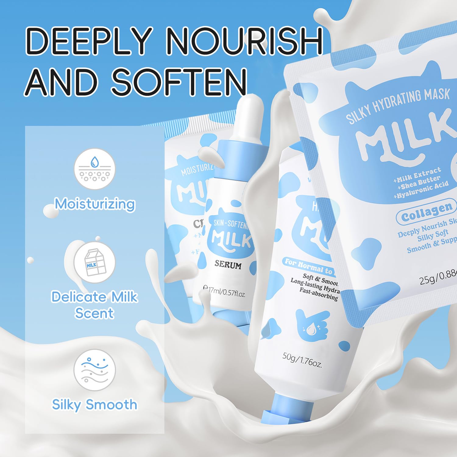 milk..ページ　美容液セット Amazon.com: Milk Skin Care Set for Kids & Teens, 12 IN 1