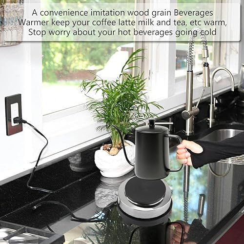 Miniatura 2 de Mini placa caliente pequeña, placa caliente de 500 W, quemador eléctrico de un solo quemador, mini estufa portátil, calentador de café, agua de