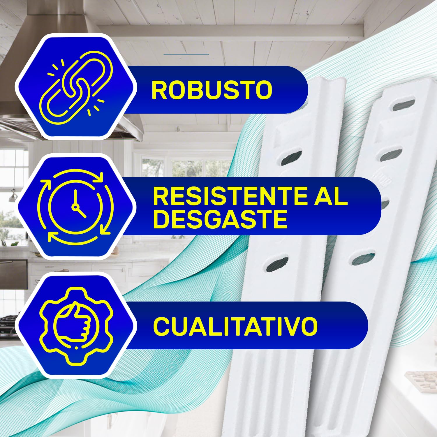 2 Piezas Set de Montaje Rieles para Fijar Puerta Frigorificos Integrable la Fachada Tiene el Código Original 9086322 para Liebherr 1878720 para Miele 015730361 para Smeg - MONTERAL