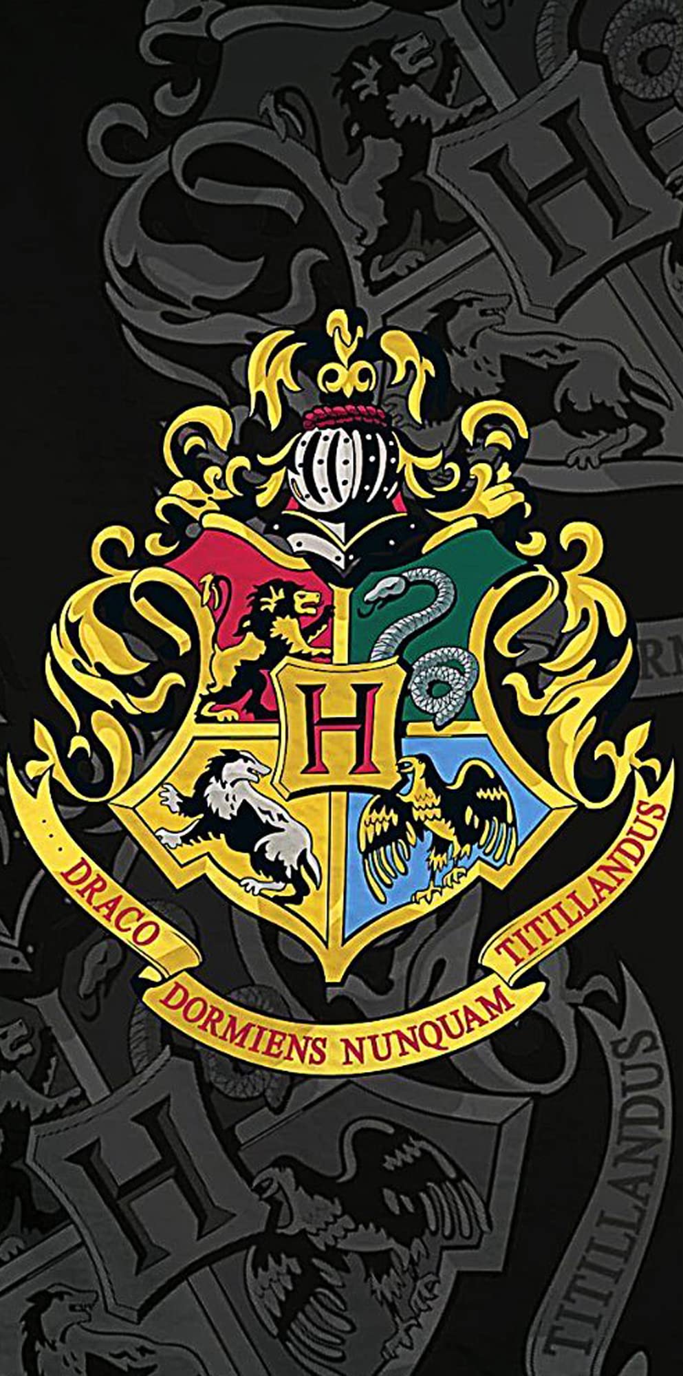 Serviette de bain Harry Potter en coton absorbant pour sécher rapidement les enfants