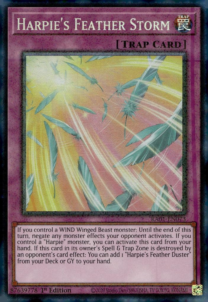 Harpie's Feather Storm (PCR) - RA01-EN073 - Prismatic Collector's Rare - 1st Edition