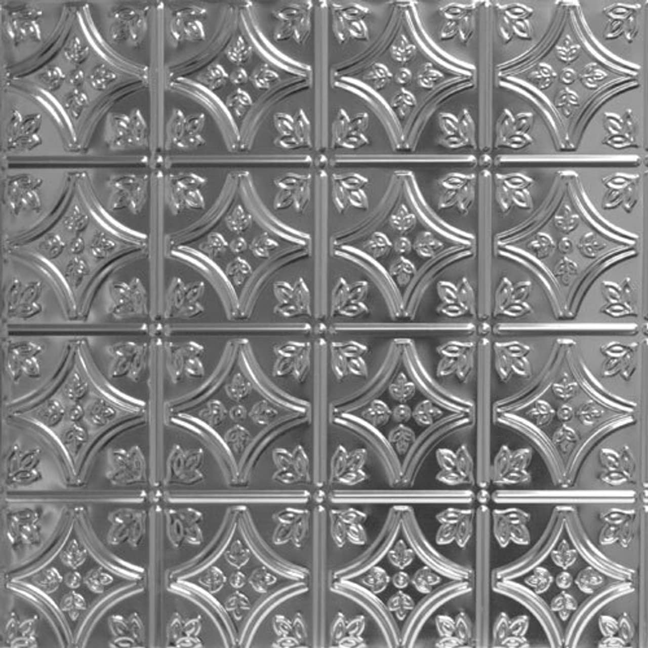 Shanko Tiny Tiptoe 2 ft. x 2 ft. Tin Plated Steel Wall and Ceiling Patterns Nail Up Steel (Unfinished) 12 Pack