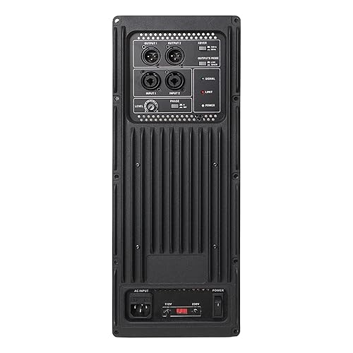 Sound Town Class-D Plate Amplifier for PA DJ Subwoofer Cabinets, 750W RMS, w/Low-Pass Filter and High-Pass Outputs (STPAS-G1DSP)