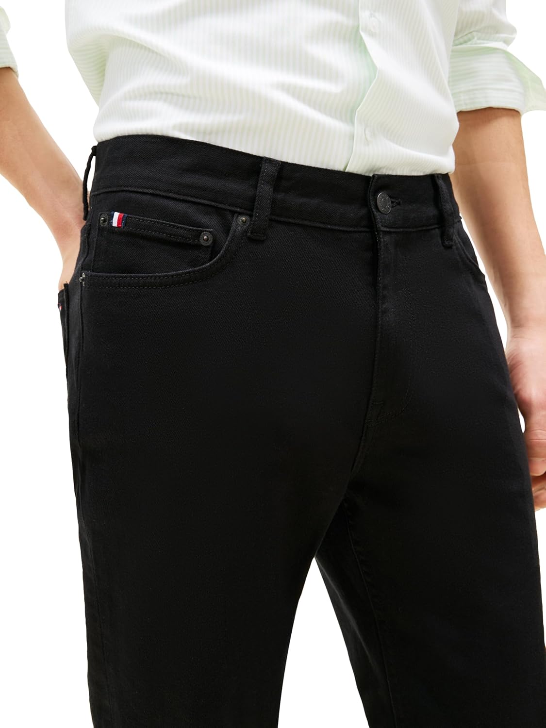 Tommy Hilfiger Mens Slim Fit Stretch Jeans for Men - Image 2