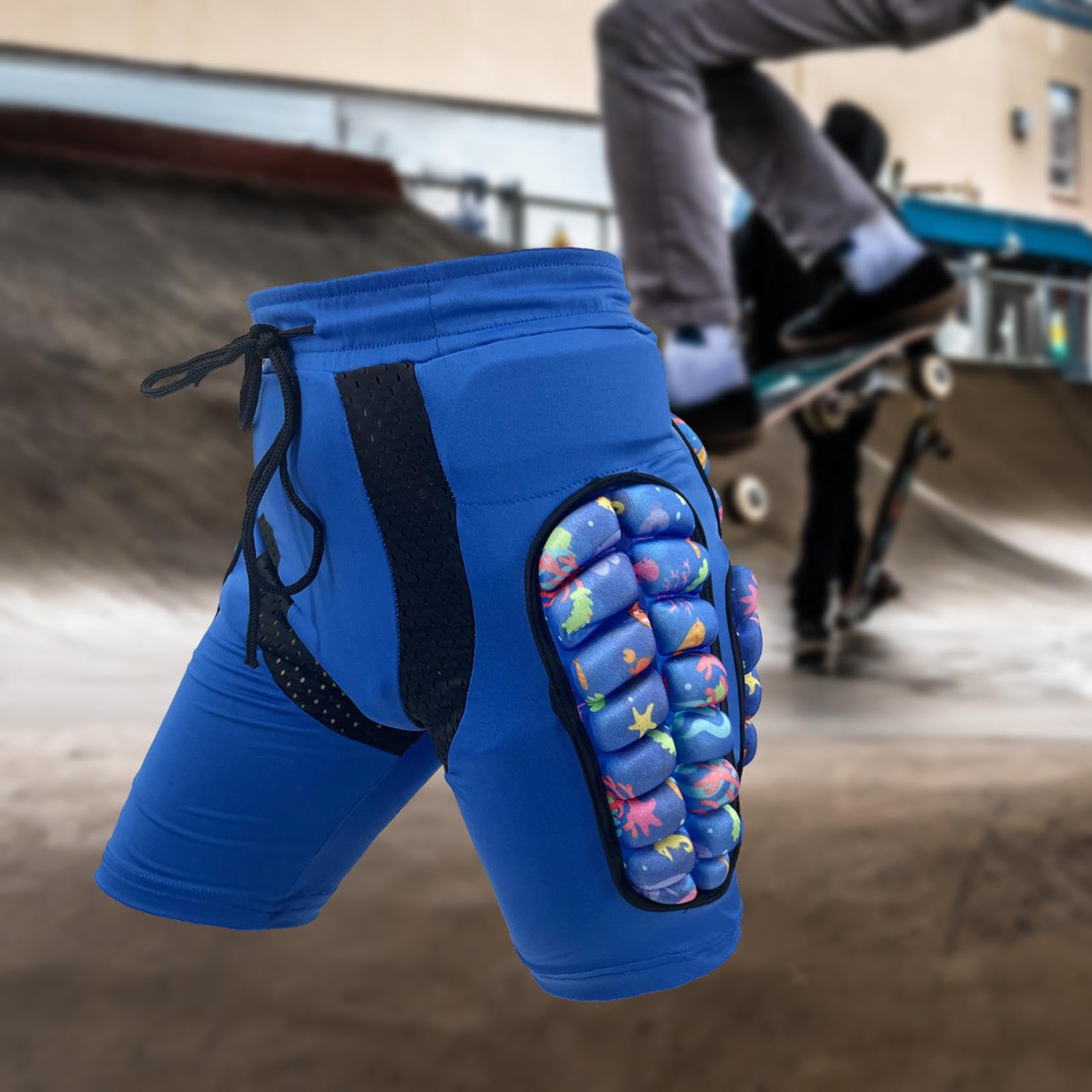 Sharplace Short de Protection rembourré 3D pour Enfants Patinage équitation