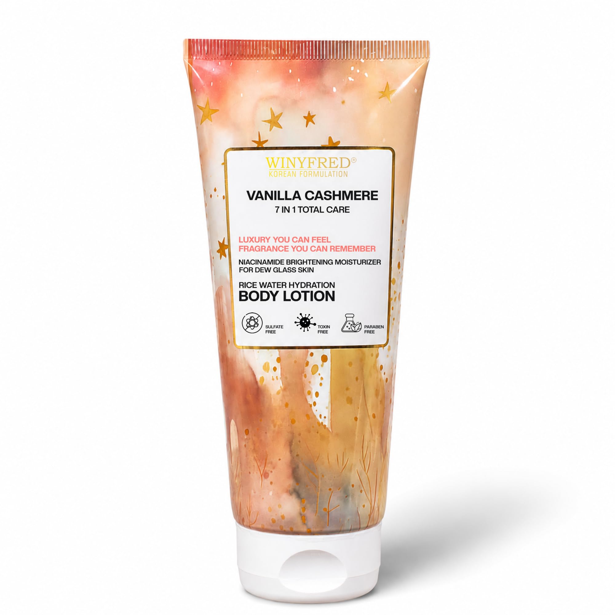 Vanilla Cashmere Body Lotion with Rice Water & Niacinamide | Hydrating Moisturizer for Dry Skin | Brightening for Women & Men | Lightweight Non-Greasy Formula | Long Lasting Fragrance | Sulfate Free, Paraben Free | Daily Nourishing Body Lotion for Soft, Smooth & Glowing Skin-image-49