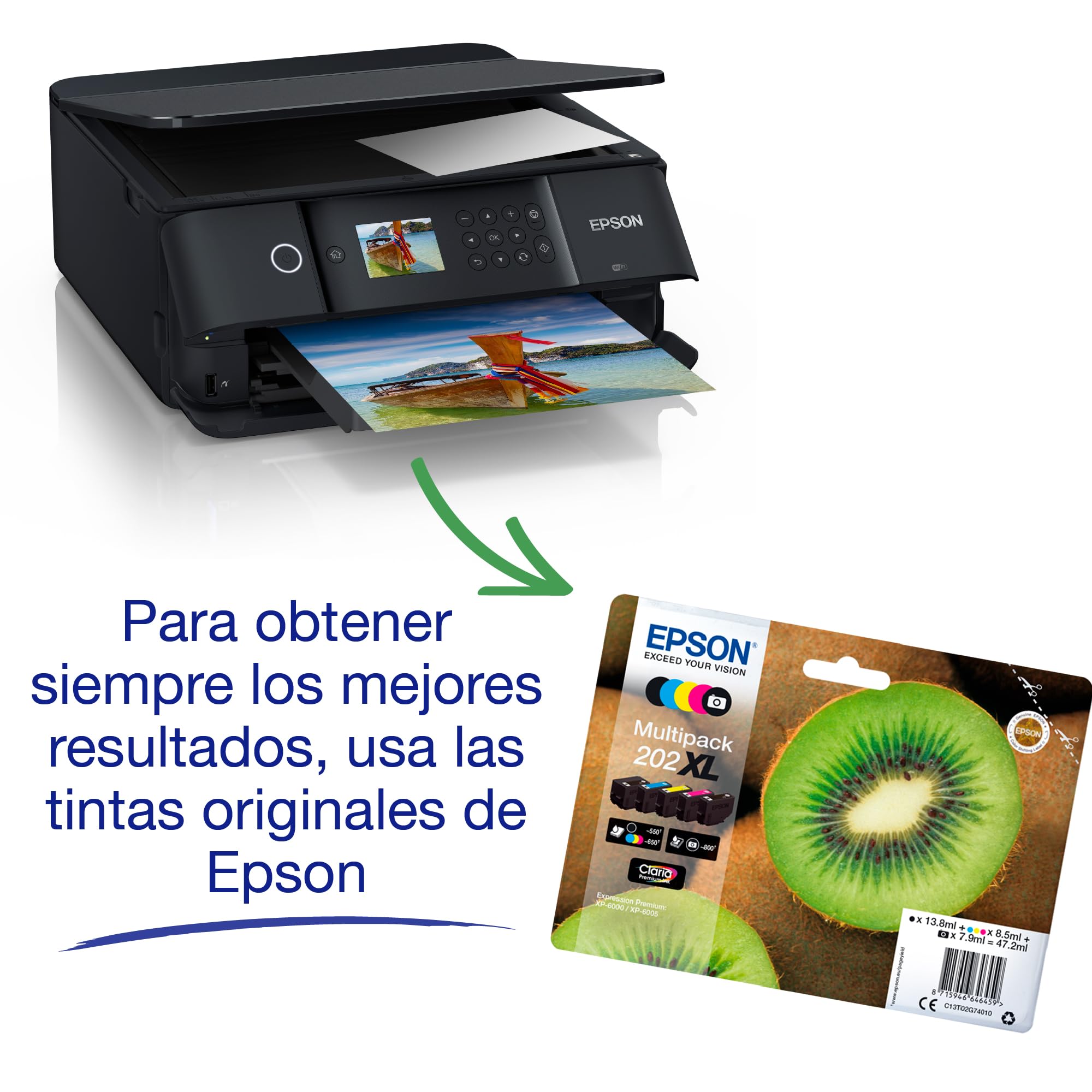 Epson Impresora de inyección de Tinta multifunción Expression Premium XP‑6100 A4 con conectividad inalámbrica