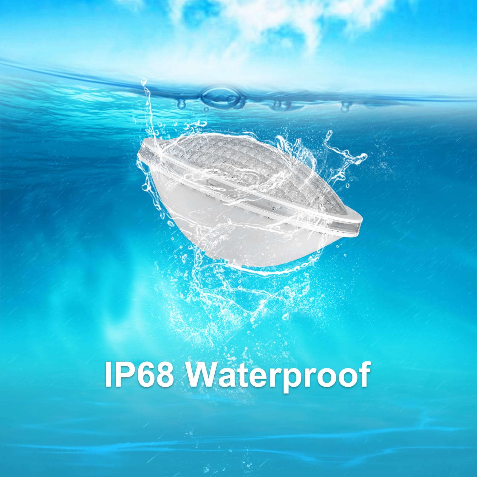 Foco Piscina LED PAR56 Sumergible, 20W Bombilla Piscina RGB Regulable Cambio Color 800lm, Lámpara de Piscina con Remoto, Temporizador 2/4/6H, IP68 Impermeable, 12V AC, Pack de 2