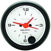 Algopix Similar Product 4 - Auto Meter 5785 Phantom Clock 2.3125 in.
