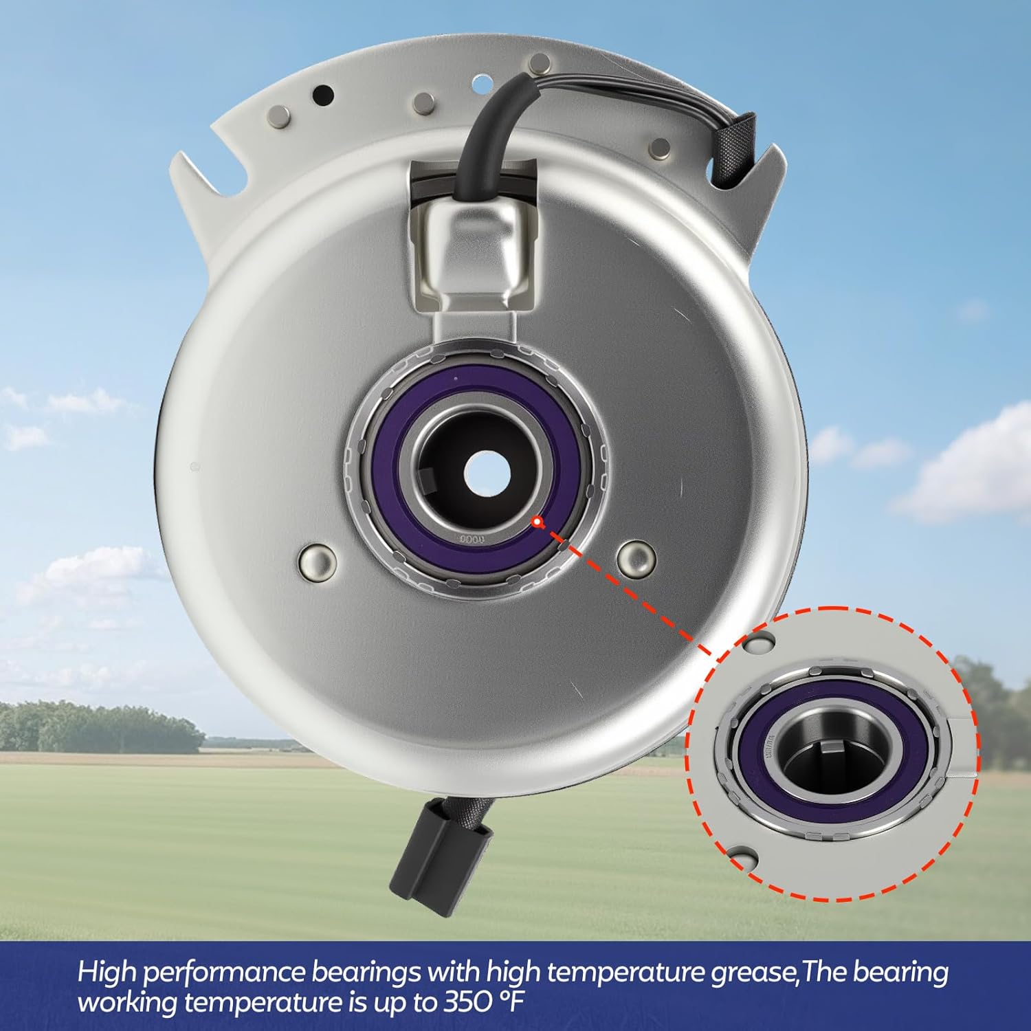 Electric PTO Clutch for Hustler Excel Big Dog Country Clipper FasTrak 601326 X0250 601326K Compatible with FasTrak Super Duty 48" 928374 48" 929778 54" 928382 54" 929786 60" 928481 60" 929794