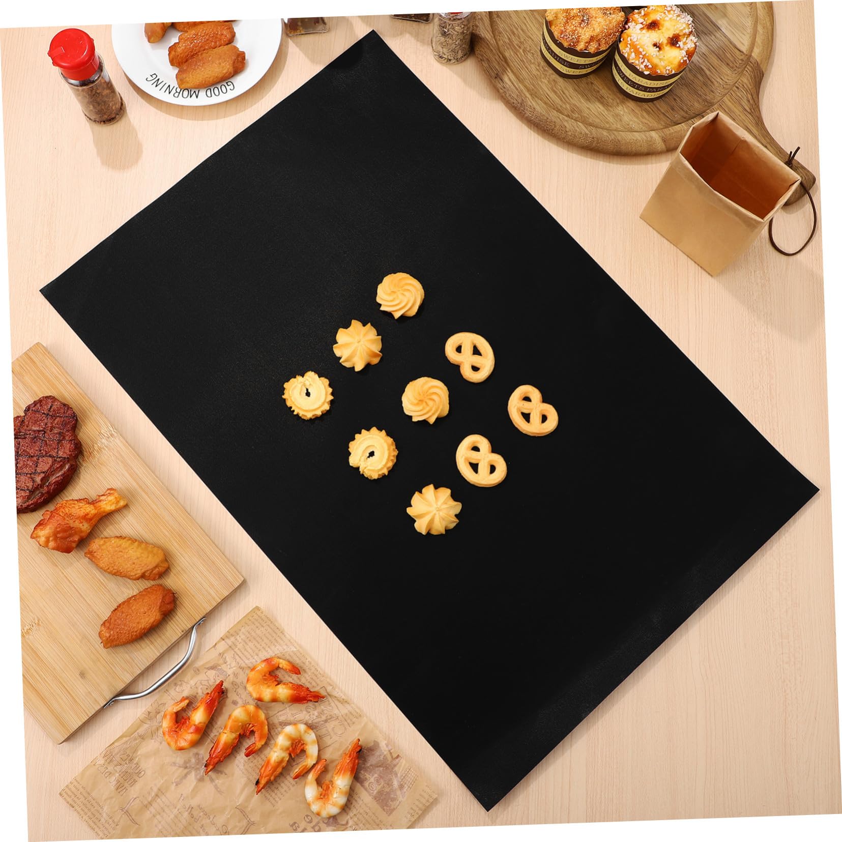 DOITOOL 9stücke Grillmatte Für Backofen Hitzebeständige Backmatte Mit Antihaftbeschichtung Ofenmatte Als Kochmatte Oder Brätereinlage Wiederverwendbare Ofenmatten Für Einfache Reinigung