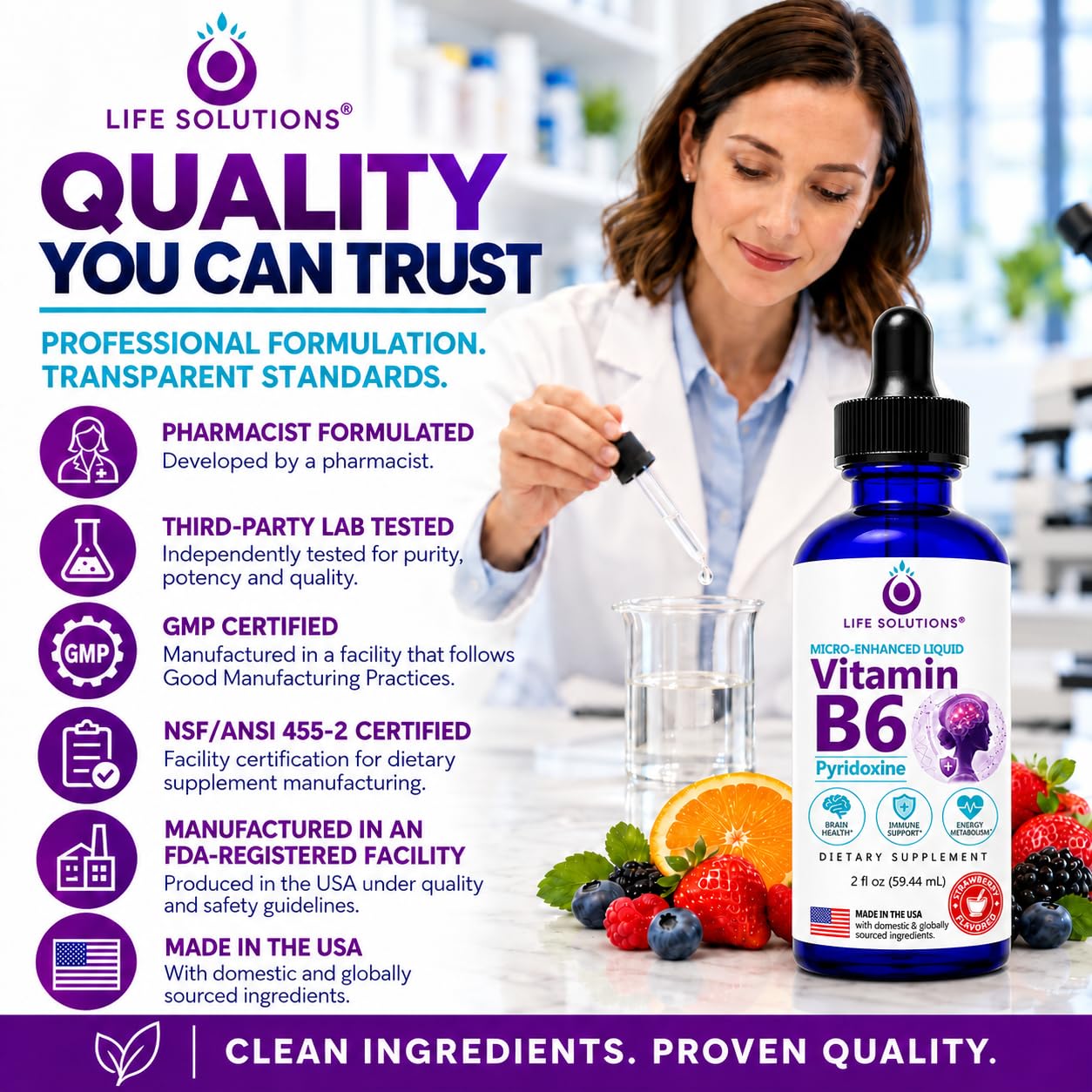 Vitamin B6 25mg Liquid Drops, Pyridoxine HCl, Easy Dropper, 30-Day Supply — Amazon image 8